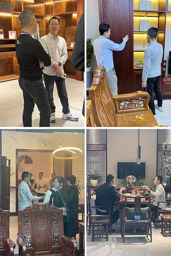 經(jīng)銷(xiāo)商與消費(fèi)者紛紛開(kāi)啟致上紅木定制產(chǎn)品體驗(yàn)?zāi)J? alt=